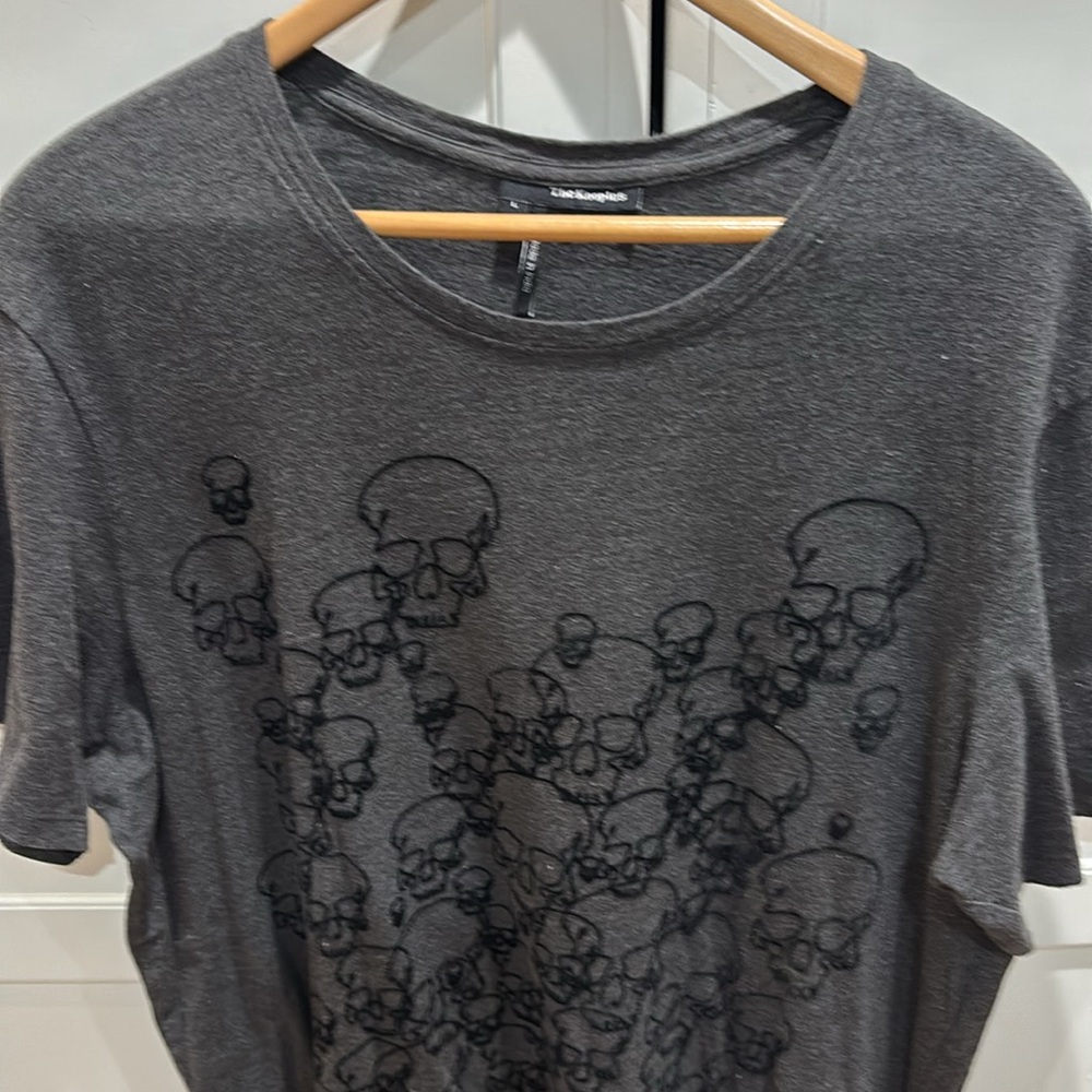 The Kooples Men's Dark Grey Skull Graphic T-Shirt, Size: L - Picture 3 of 7